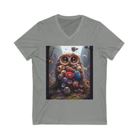 Unisex Owl V-Neck Tee