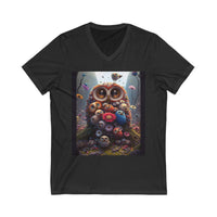 Unisex Owl V-Neck Tee