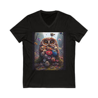 Unisex Owl V-Neck Tee
