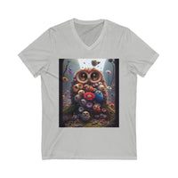 Unisex Owl V-Neck Tee