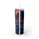 Zombie Apocalypse Skinny Tumbler with Straw, 20oz