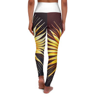High Waisted Sunflower Burst Leggings!