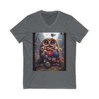 Unisex Owl V-Neck Tee