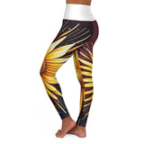 High Waisted Sunflower Burst Leggings!