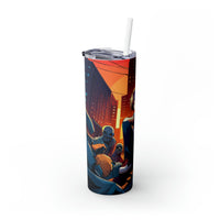 Zombie Apocalypse Skinny Tumbler with Straw, 20oz