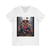 Unisex Owl V-Neck Tee