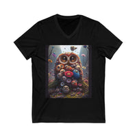 Unisex Owl V-Neck Tee