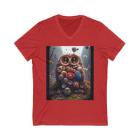 Unisex Owl V-Neck Tee