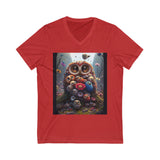 Unisex Owl V-Neck Tee