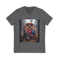 Unisex Owl V-Neck Tee