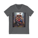 Unisex Owl V-Neck Tee