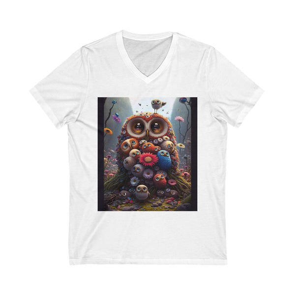Unisex Owl V-Neck Tee