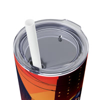 Zombie Apocalypse Skinny Tumbler with Straw, 20oz