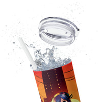 Zombie Apocalypse Skinny Tumbler with Straw, 20oz