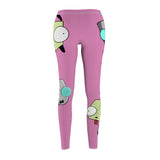 Invader Zim Pink Gir Women's Cut & Sew Casual Leggings