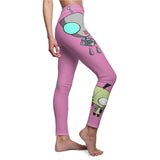 Invader Zim Pink Gir Women's Cut & Sew Casual Leggings