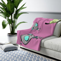 Invader Zim Pink Many Gir Sherpa Fleece Blanket