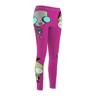 Invader Zim Fuscha Gir Women's Cut & Sew Casual Leggings