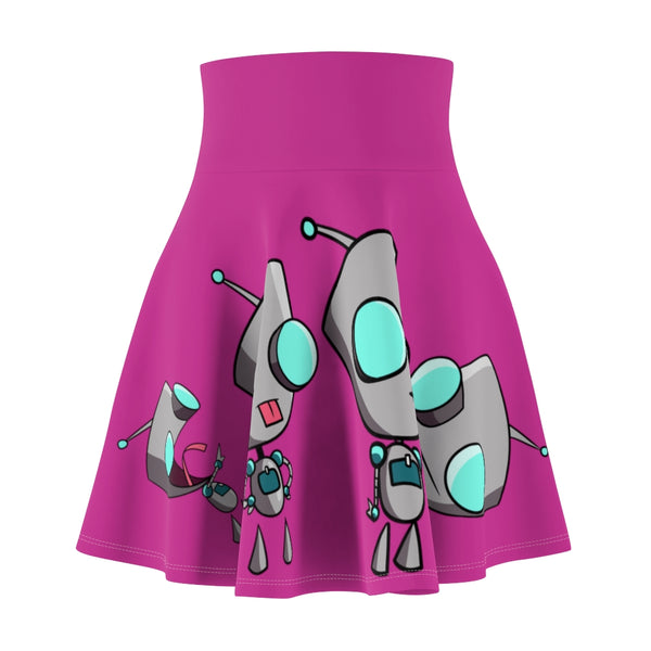 Invader Zim Fuschia Women's Skater Skirt