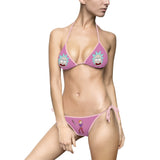 Rick and Morty Pink Women's Bikini Swimsuit