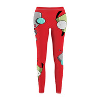 Invader Zim Red Gir Women's Cut & Sew Casual Leggings