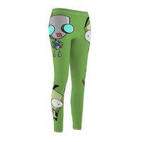 Invader Zim Green Gir Women's Cut & Sew Casual Leggings