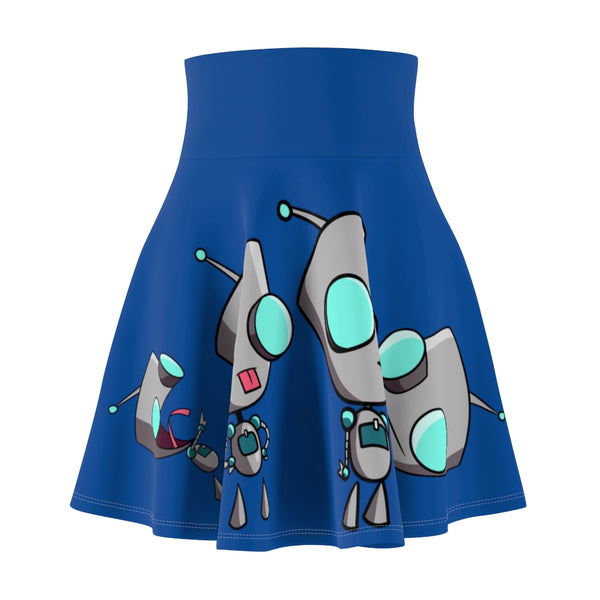 Invader Zim Blue Women's Skater Skirt