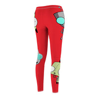 Invader Zim Red Gir Women's Cut & Sew Casual Leggings