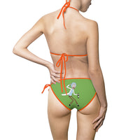 Rick and Morty Green Women's Bikini Swimsuit