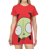 Invader Zim Red Gir T-Shirt Dress