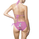 Rick and Morty Pink Women's Bikini Swimsuit
