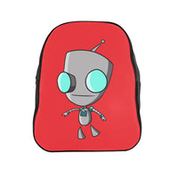 Invader Zim Red Robot Gir School Backpack