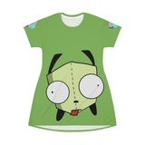Invader Zim Green Gir T-Shirt Dress