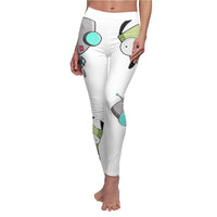 Invader Zim White Gir Women's Cut & Sew Casual Leggings