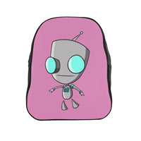 Invader Zim Pink Robot Gir School Backpack