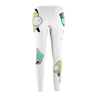 Invader Zim White Gir Women's Cut & Sew Casual Leggings