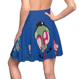 Invader Zim Blue Women's Skater Skirt