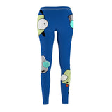 Invader Zim Blue Gir Women's Cut & Sew Casual Leggings