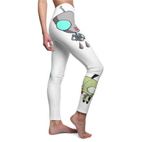 Invader Zim White Gir Women's Cut & Sew Casual Leggings