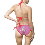 Rick and Morty Pink Women's Bikini Swimsuit