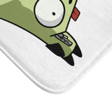 Invader Zim Gir White Bath Mat