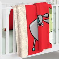 Invader Zim Red Many Gir Sherpa Fleece Blanket