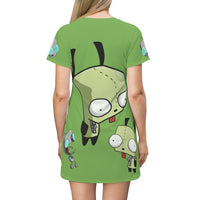Invader Zim Green Gir T-Shirt Dress