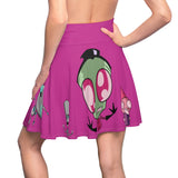 Invader Zim Fuschia Women's Skater Skirt