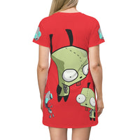 Invader Zim Red Gir T-Shirt Dress