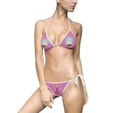 Rick and Morty Pink Women's Bikini Swimsuit