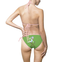 Rick and Morty Green Women's Bikini Swimsuit