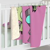 Invader Zim Pink Many Gir Sherpa Fleece Blanket