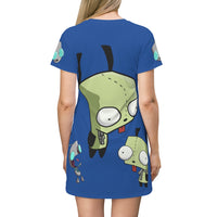 Invader Zim Blue Gir T-Shirt Dress