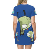 Invader Zim Blue Gir T-Shirt Dress